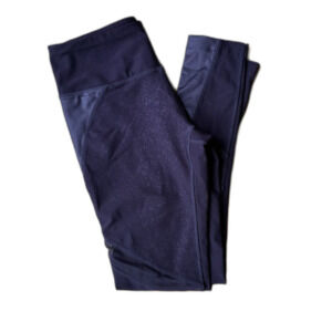 Mondetta Purple Mesh Pockets High Rise Ankle Skinny Pull On Yoga Leggings Size S